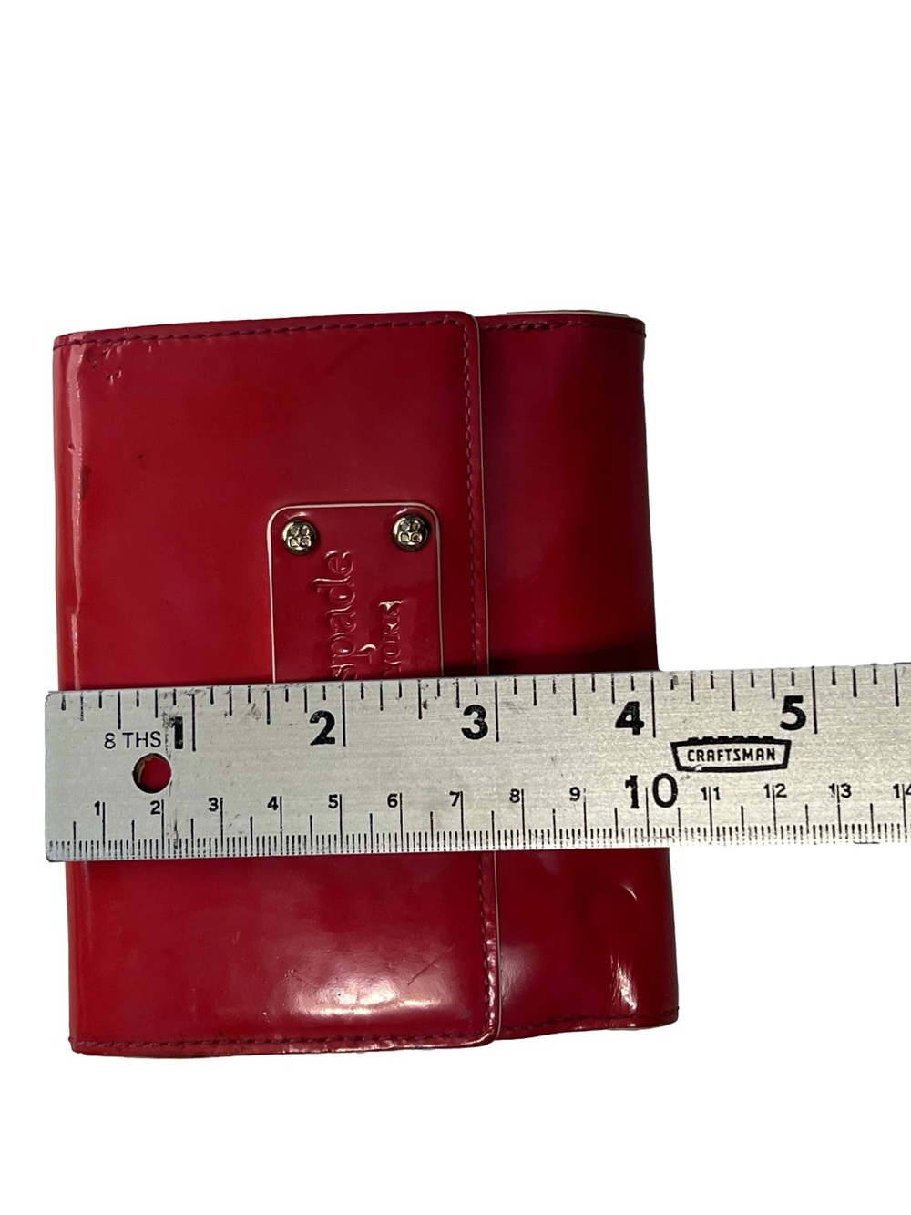 Vintage Kate Spade Patent Leather Trifold Wallet with coin purse - Picture 2 of 7